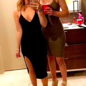 Windsor bodycon slit LBD